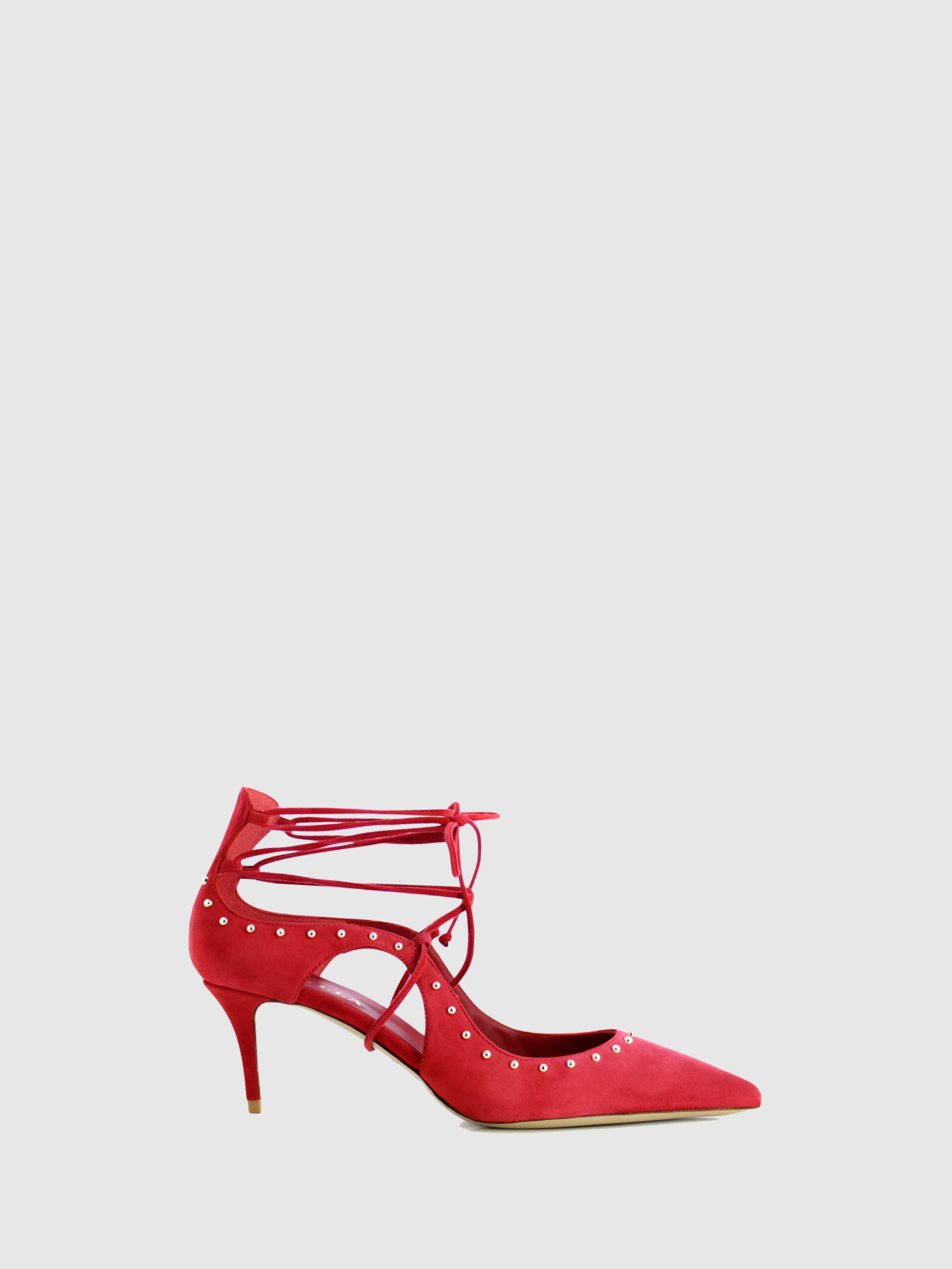 Le Silla Red Ankle Strap Sandals