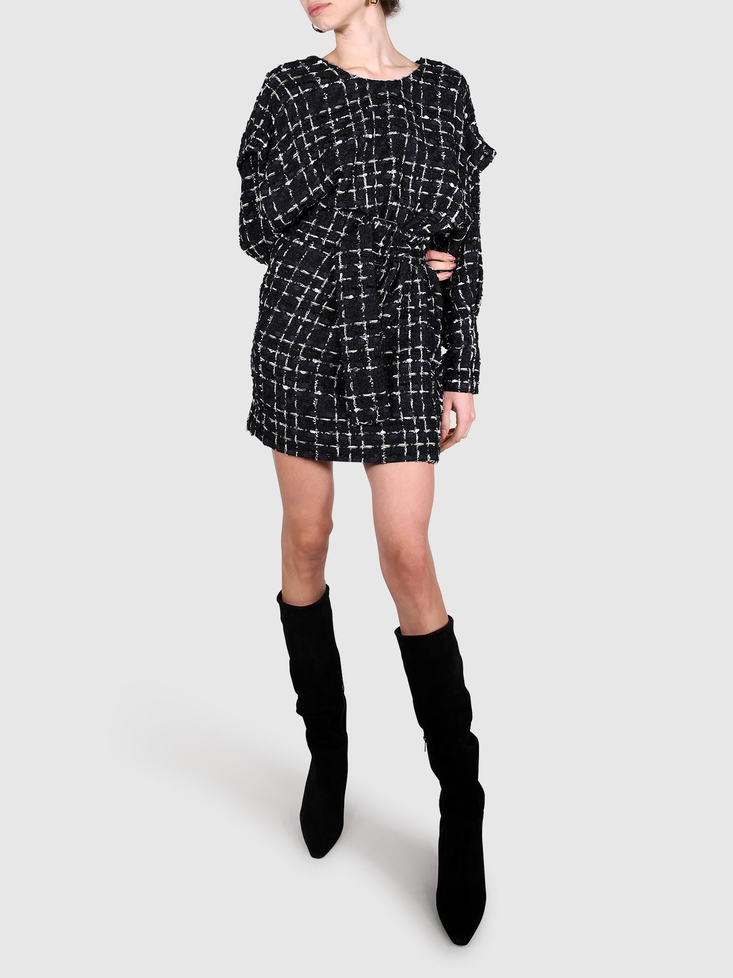 Iros Paris Black Tweed Dress