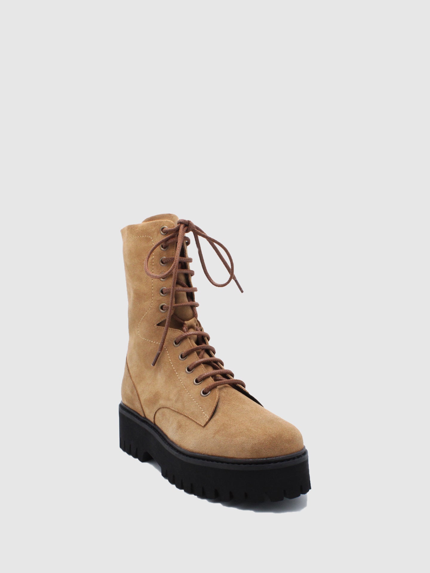 JJ Heitor Camel Combat Boots