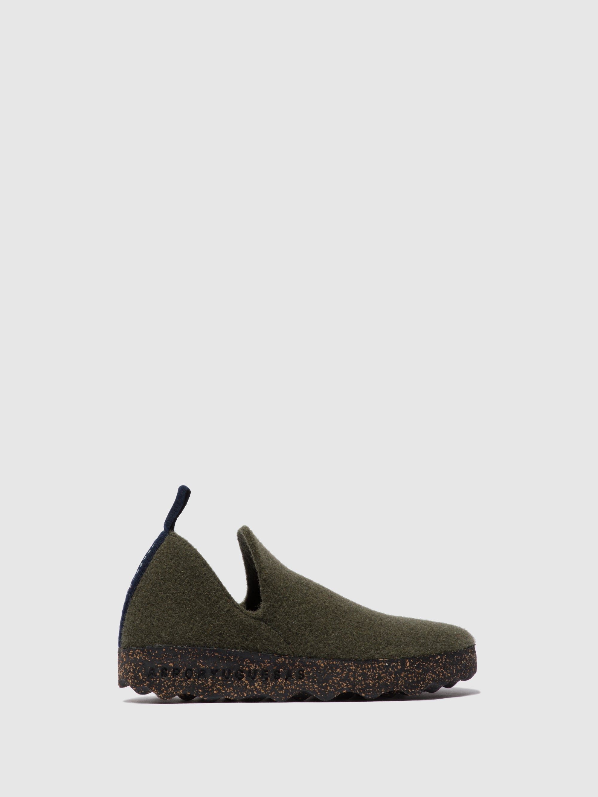 ASPORTUGUESAS Military Green Round Toe Shoes