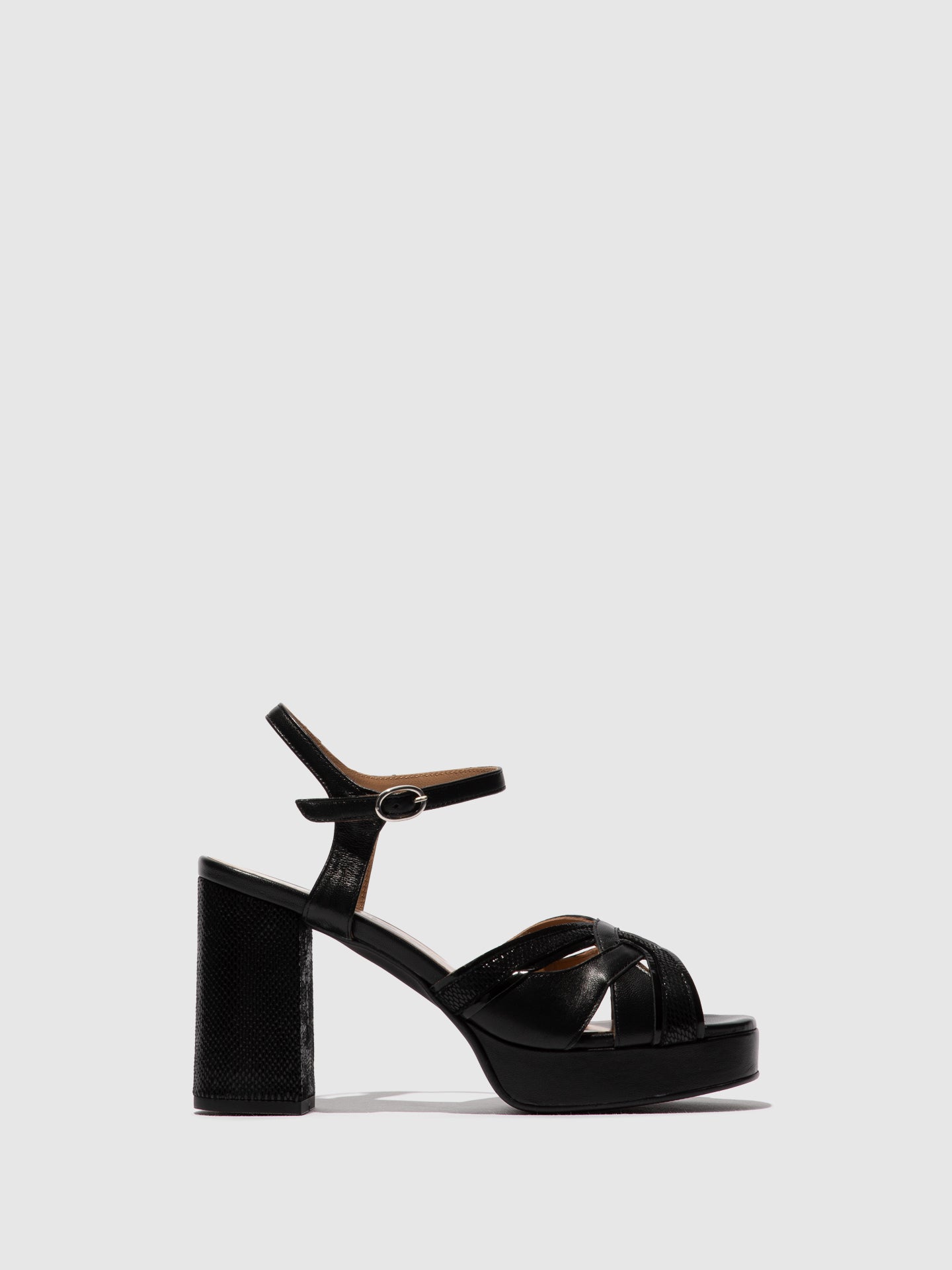 Fly London Sling-Back Sandals EZUI240FLY BLACK