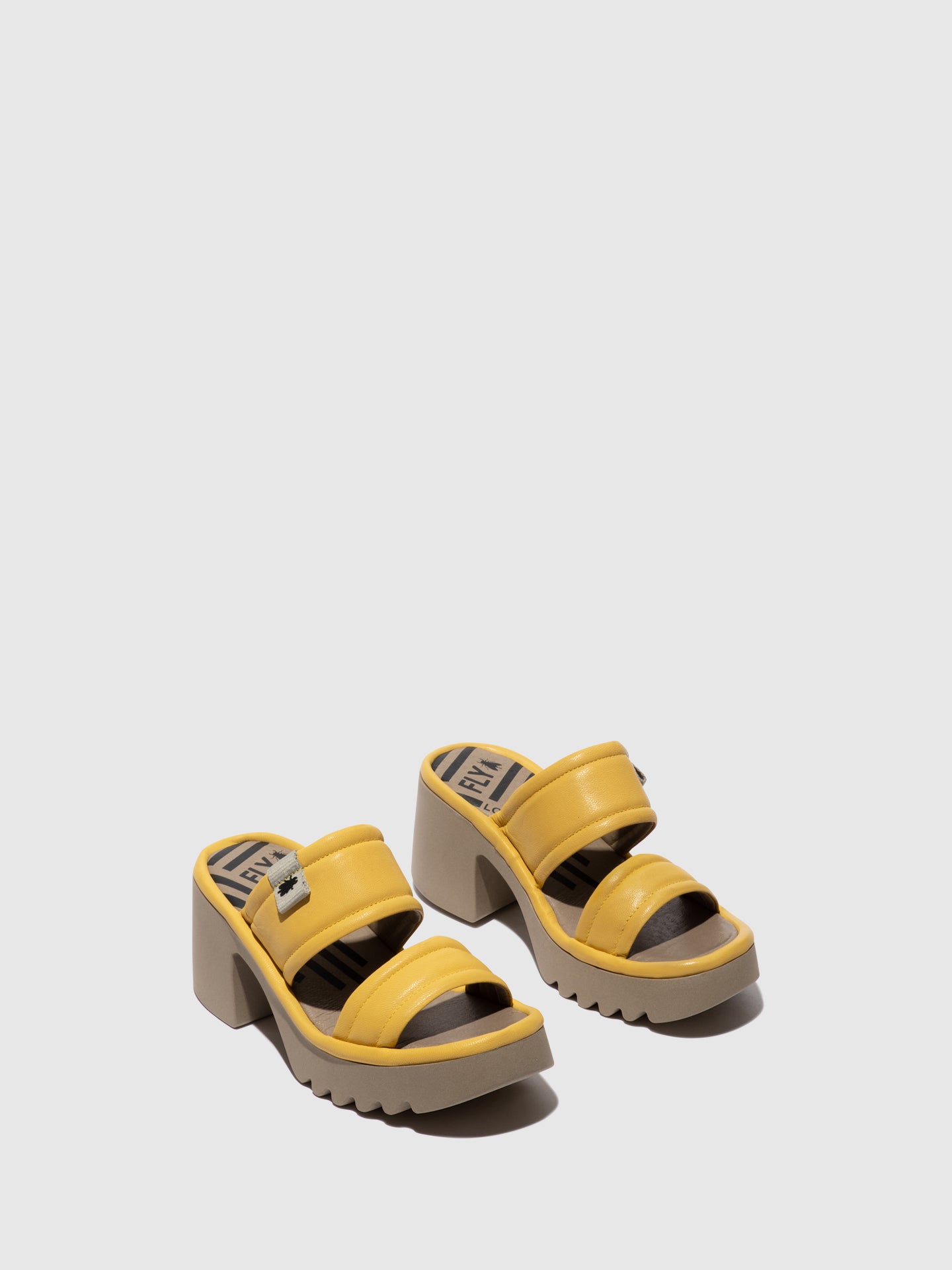 Fly London Slip-on Mules MAVA432FLY YELLOW