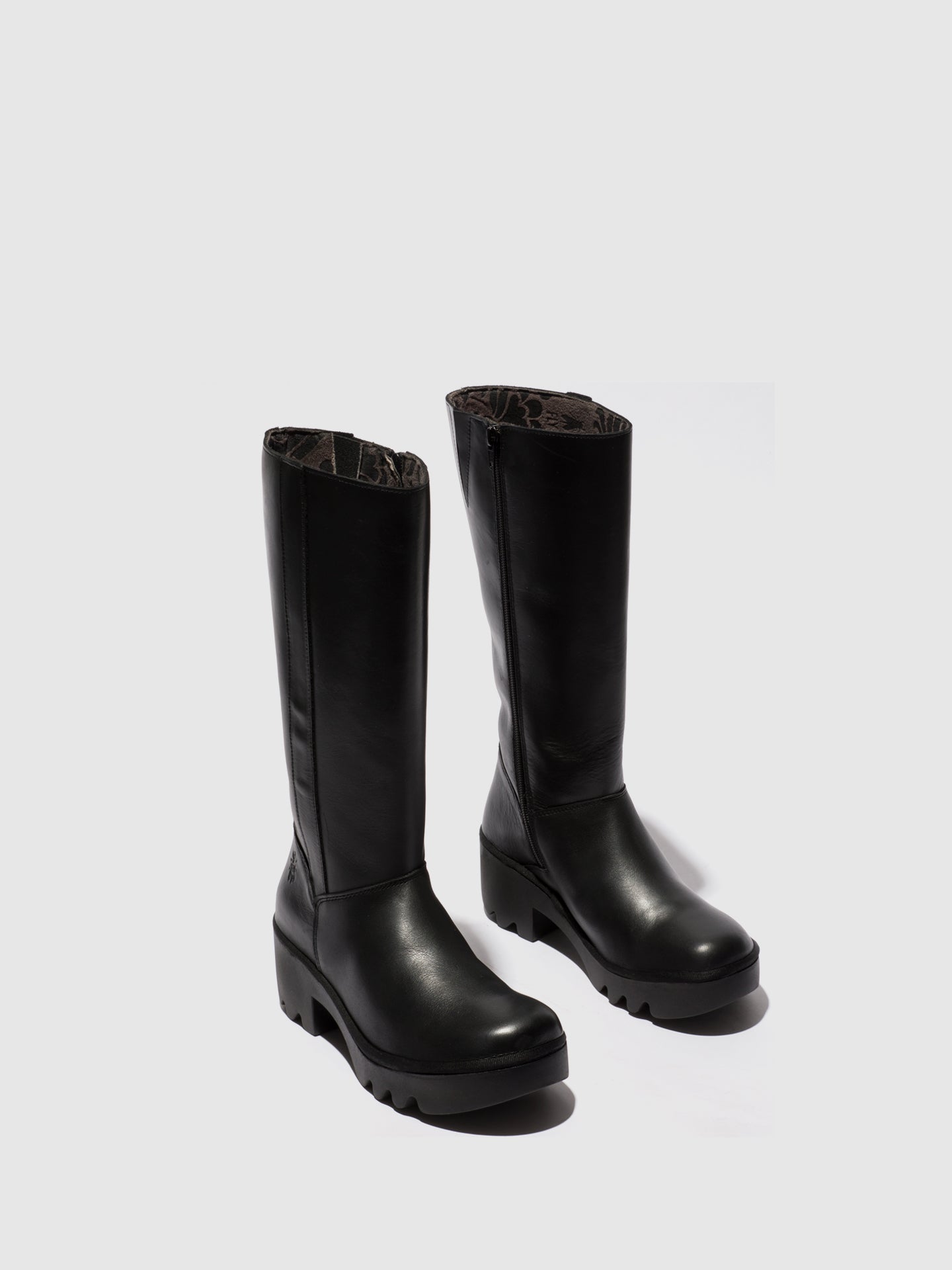 Fly London Zip Up Boots TAAB512FLY BLACK