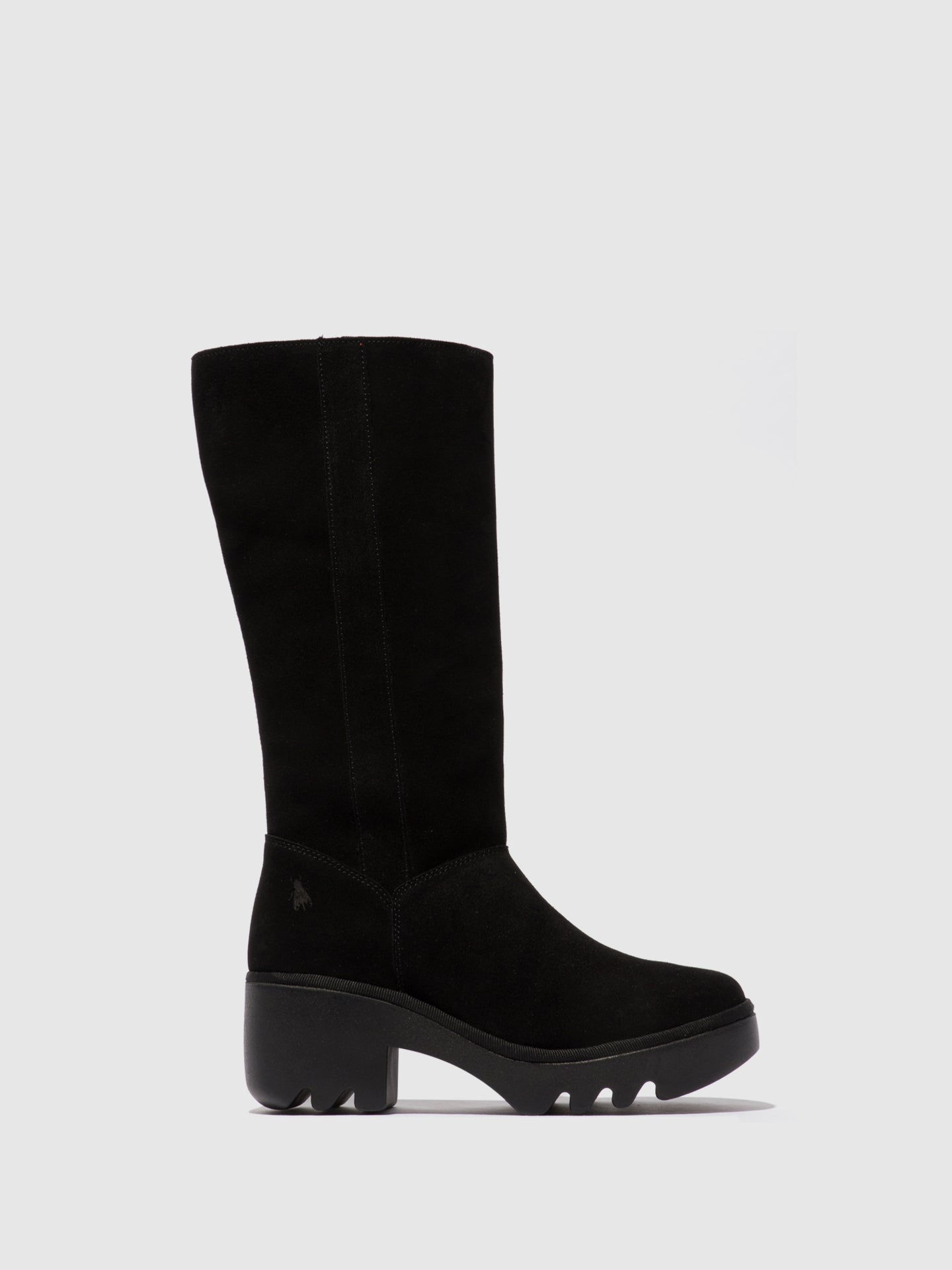 Fly London Zip Up Boots TAAB512FLY OIL SUEDE BLACK