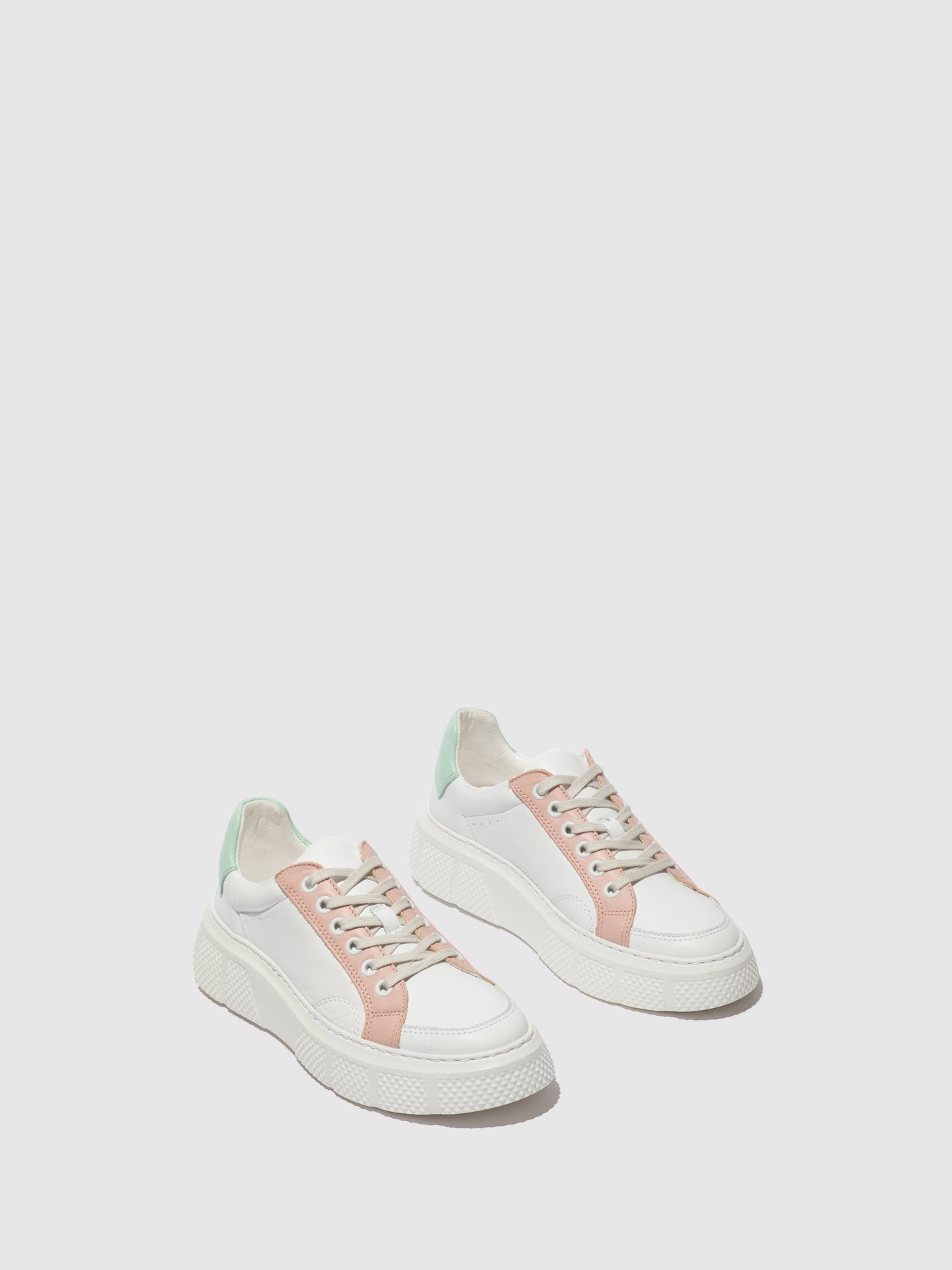 Fly London Lace-up Trainers EMMY510FLY WHITE/NUDE/MYNT