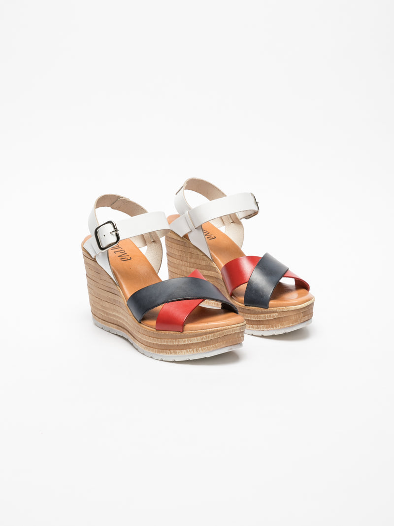 Foreva Multicolor Wedge Sandals