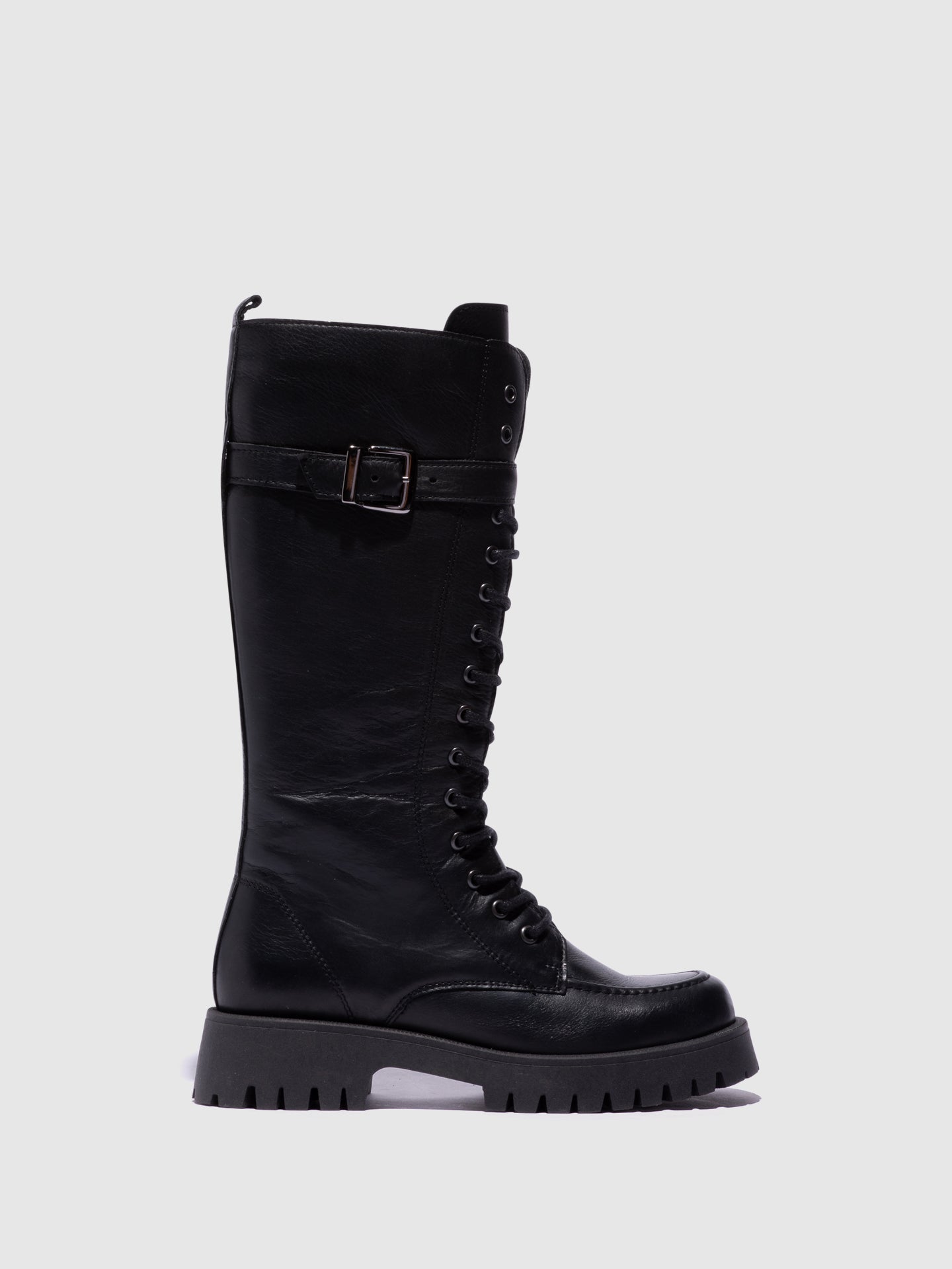 Foreva Black Lace-up Boots