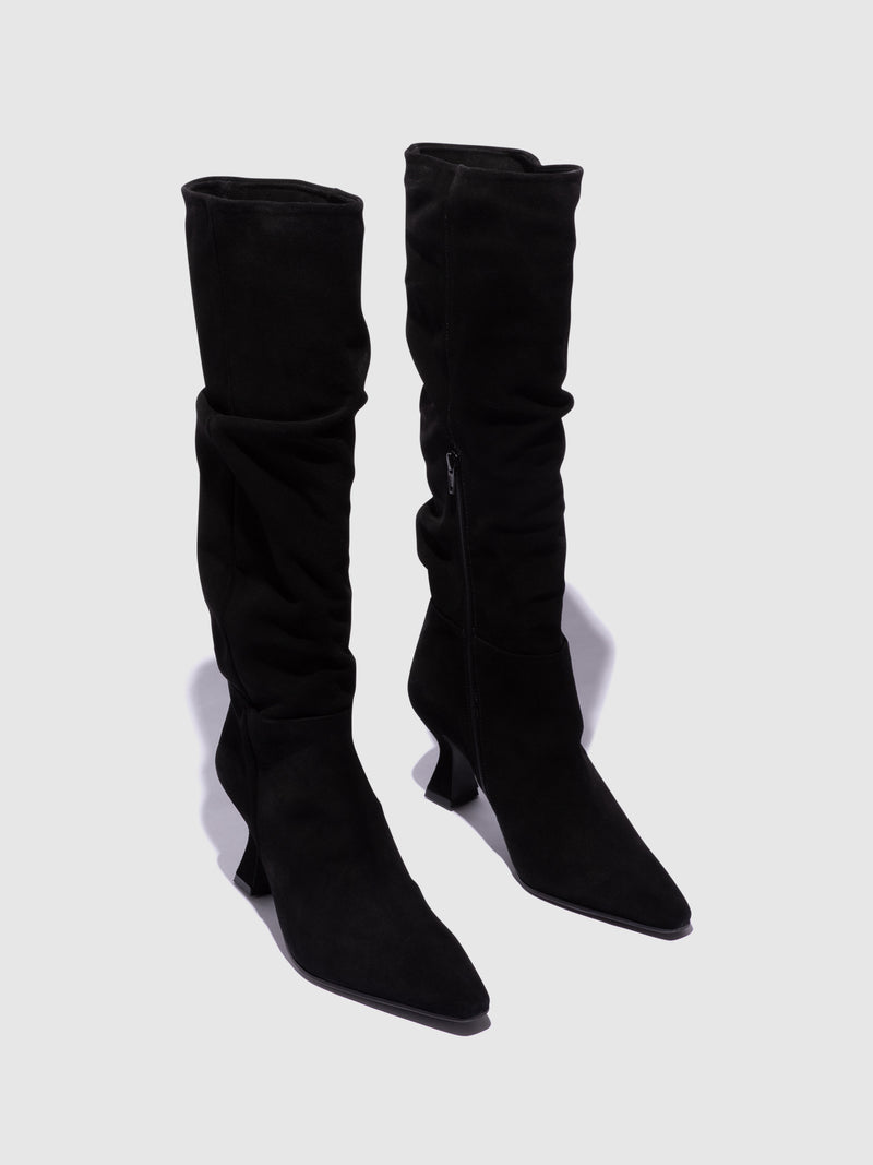 Foreva Black Zip Up Boots