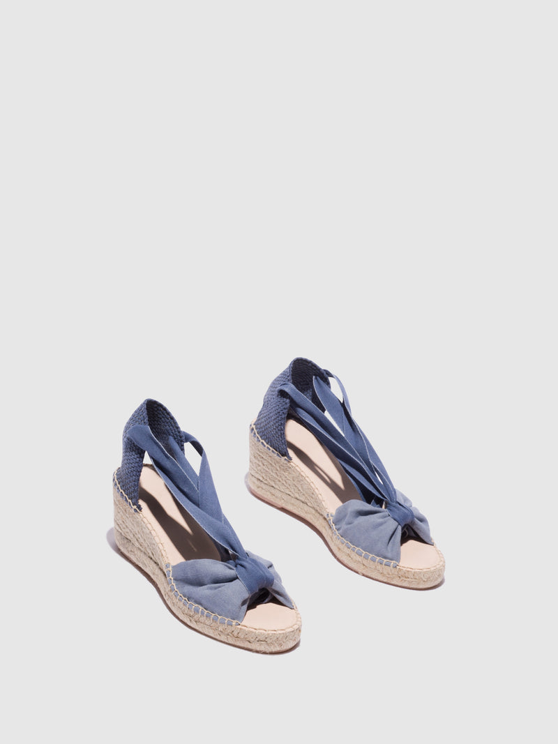 Foreva Blue Wedge Espadrilles