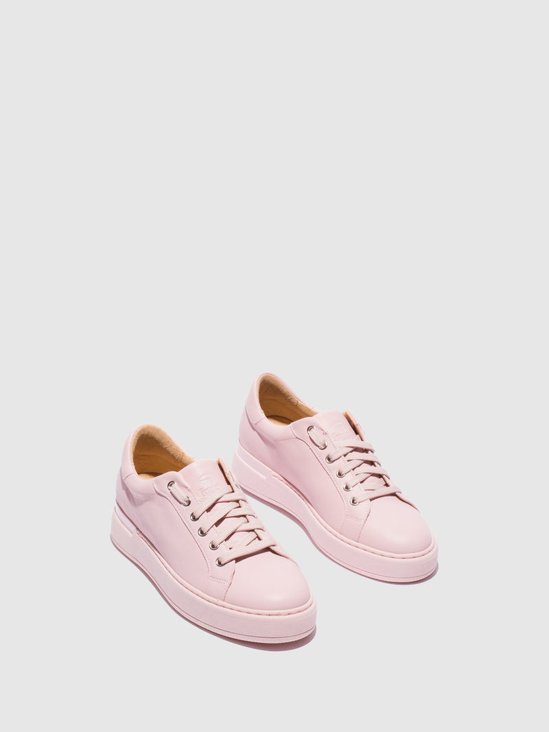 Fungi Pink Lace-up Trainers
