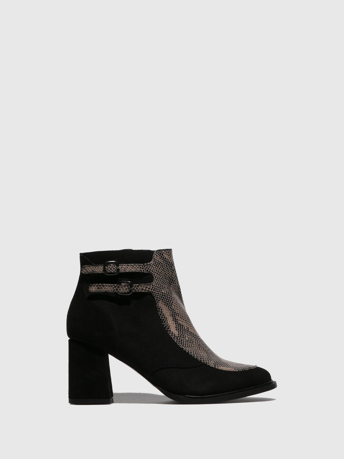 JJ Heitor Black Buckle Boots