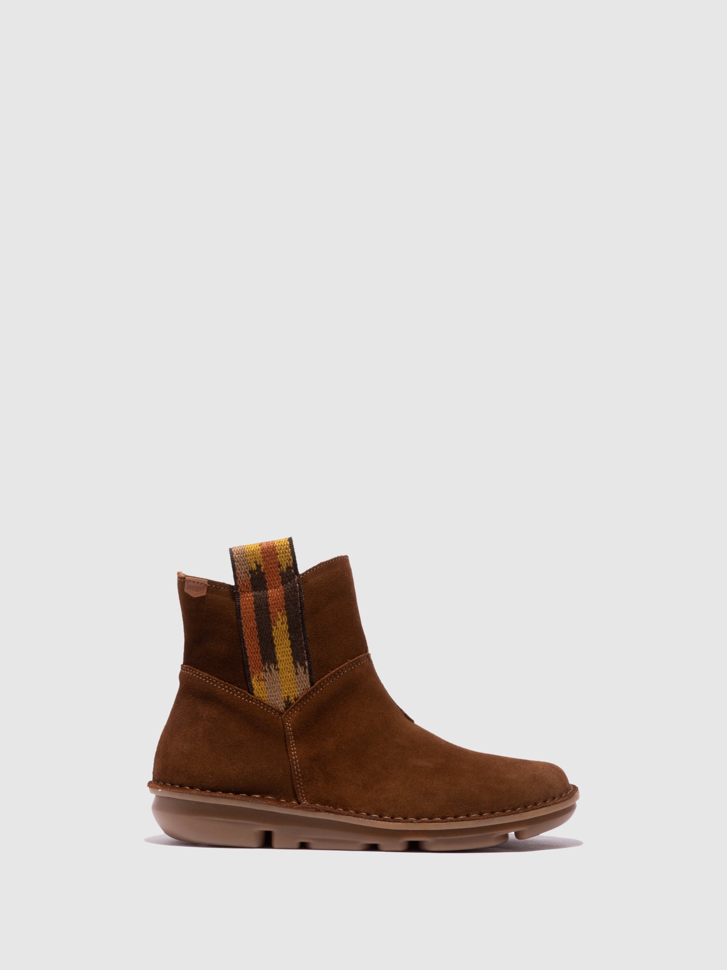 On Foot Brown Chelsea Ankle Boots
