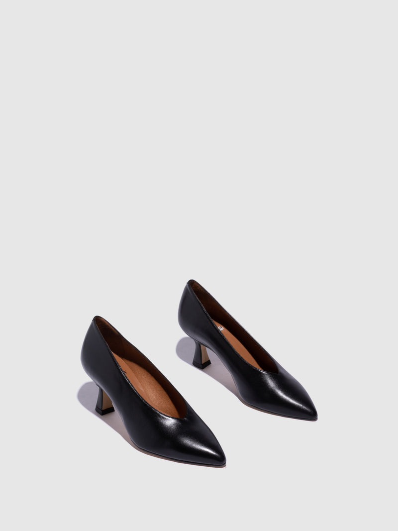 Sofia Costa Black Stiletto Shoes
