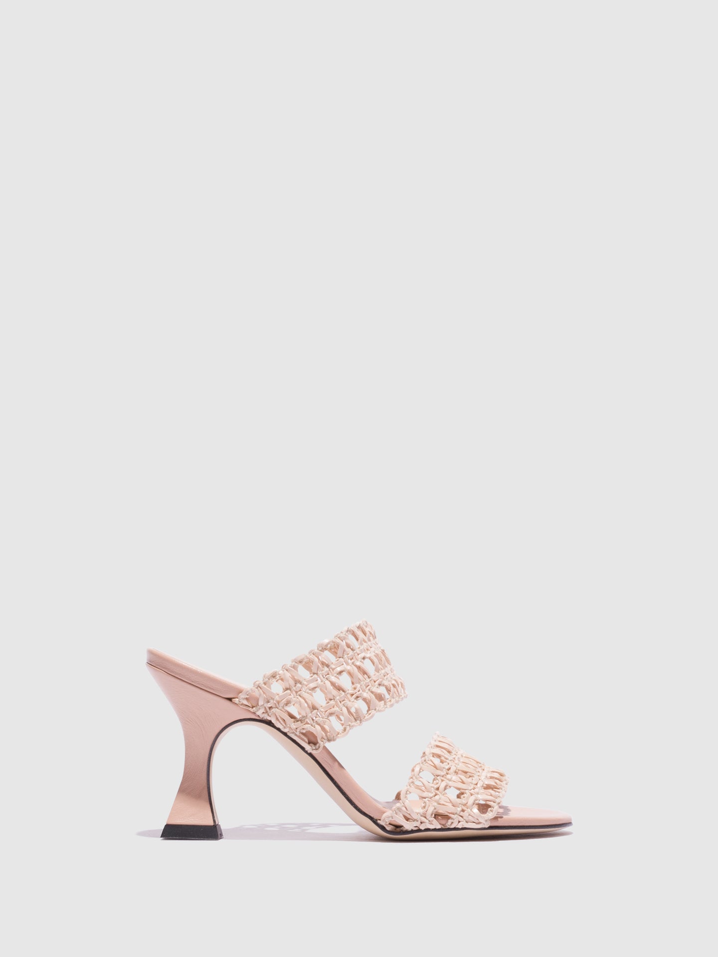 Sofia Costa Beige Kitten Heel Mules