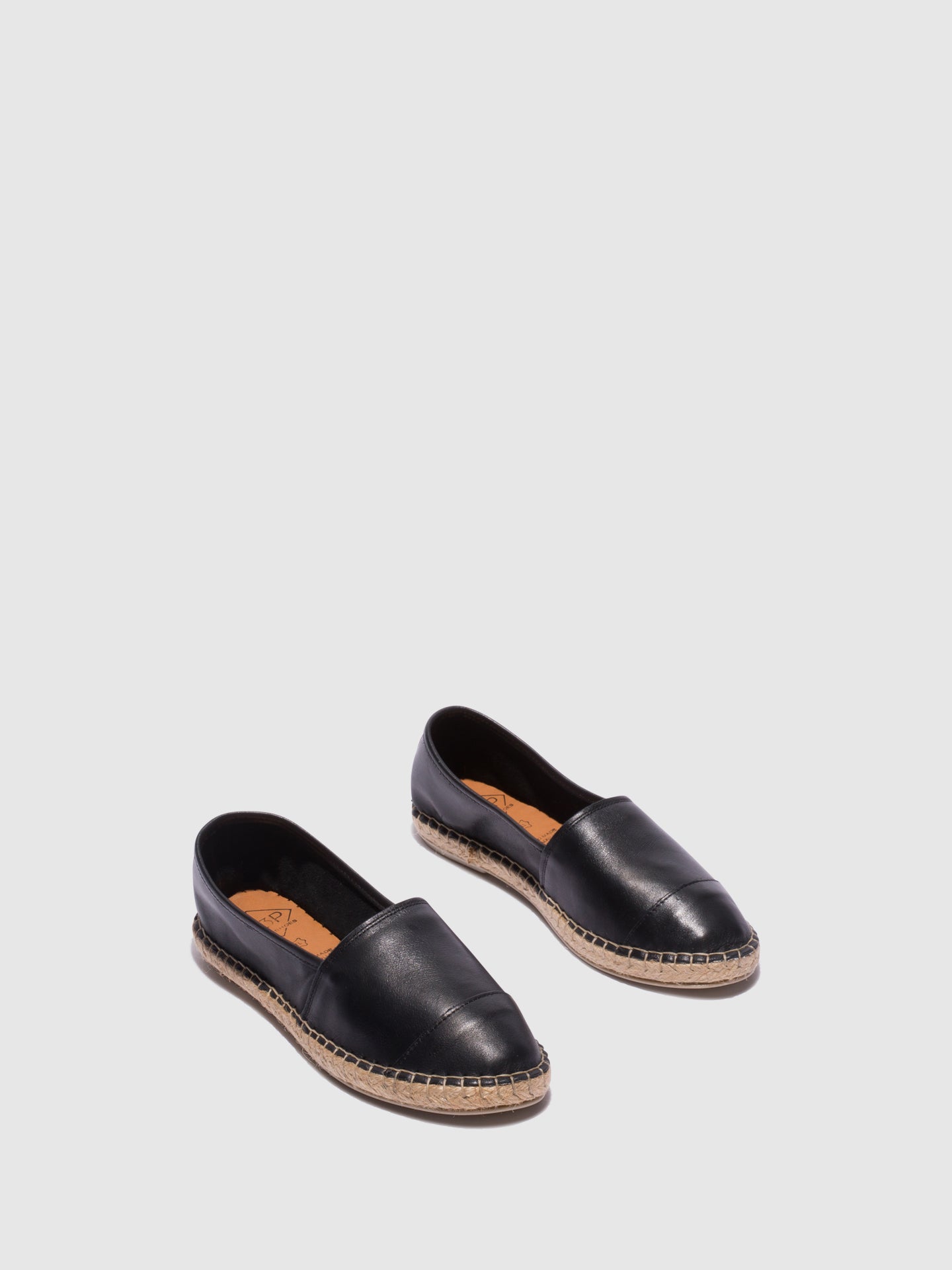 Top3 Black Round Toe Espadrilles