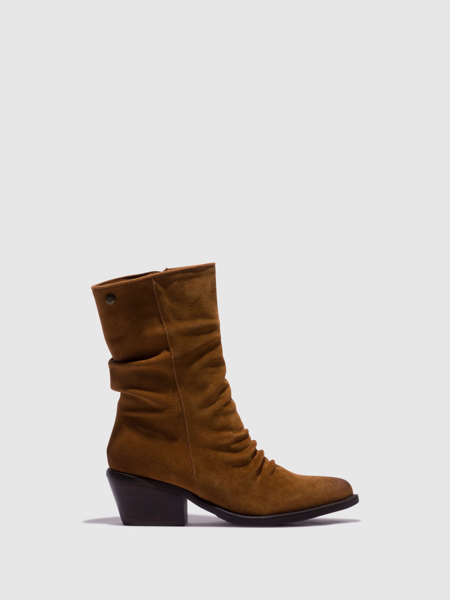 Top3 Camel Cowboy Ankle Boots