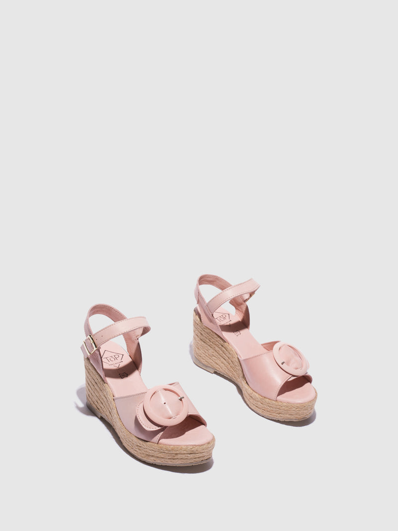 Top3 Nude Wedge Sandals