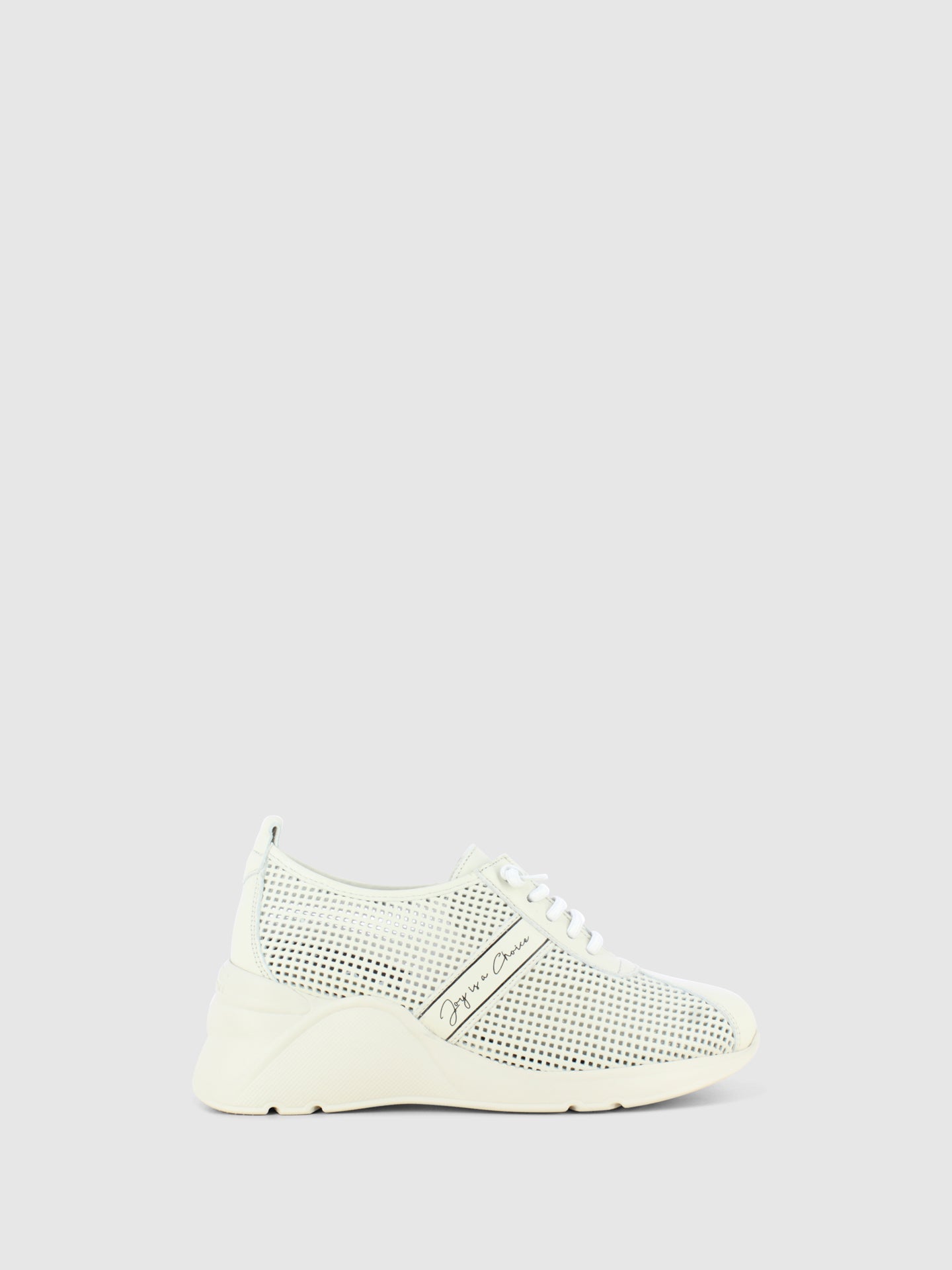 Hispanitas White Wedge Trainers