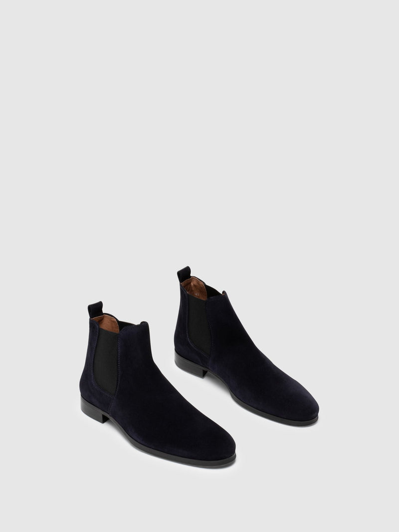 Fly London Navy Chelsea Ankle Boots