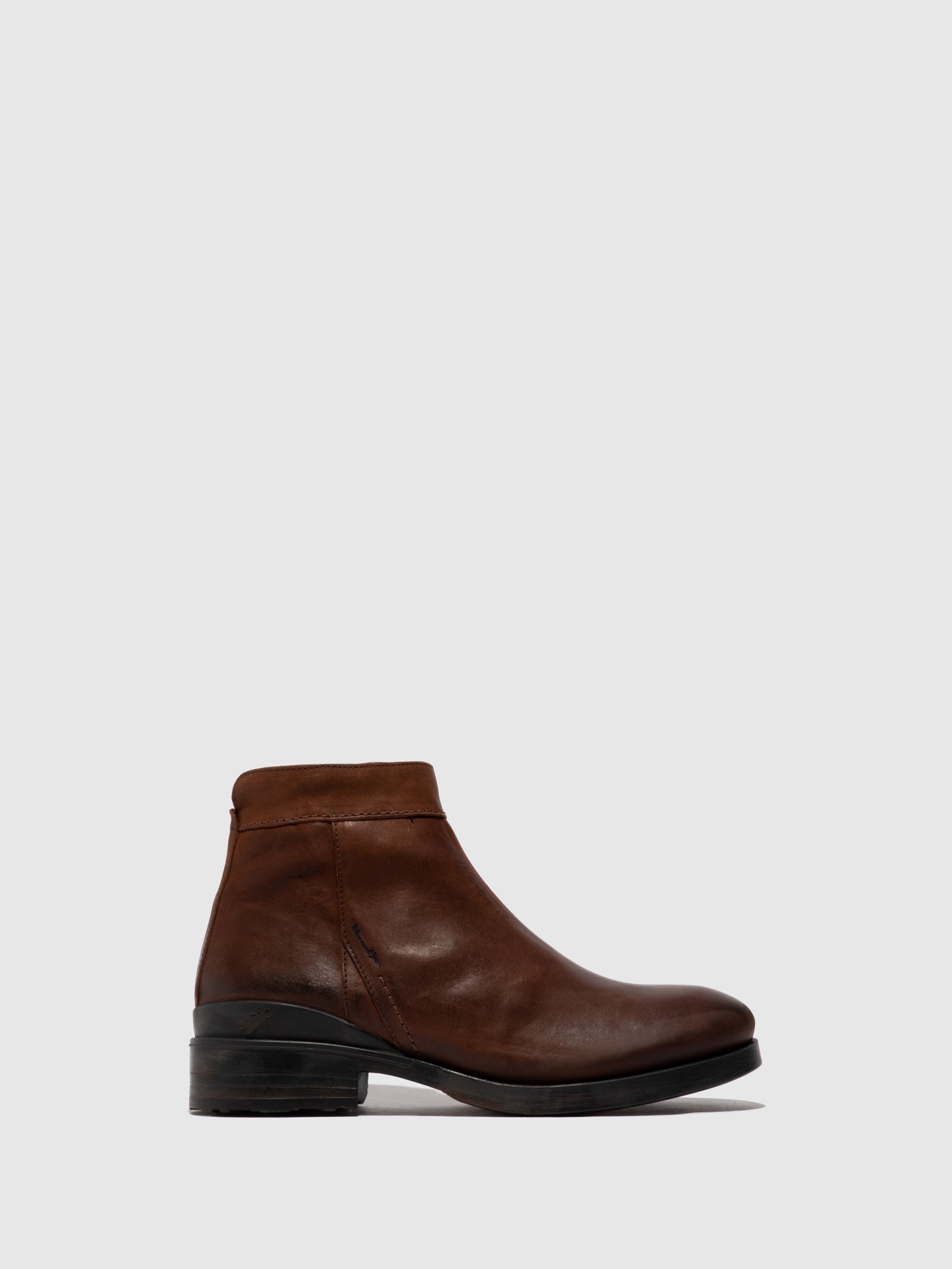 Fly London Zip Up Ankle Boots MIBO345FLY CHESTNUT