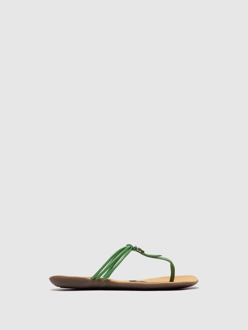 Fly London Thong Sandals MOUS755FLY CIERVO  GREEN
