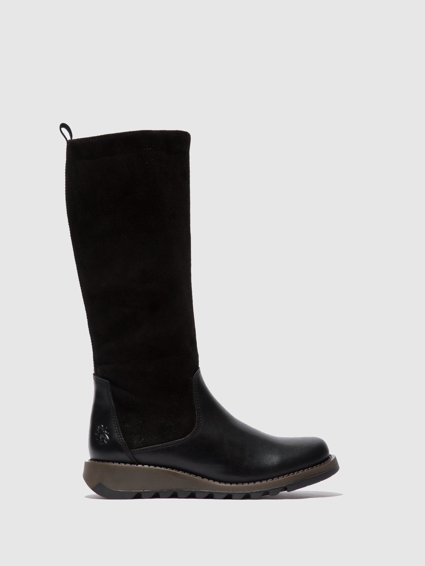 Fly London Zip Up Boots SEME828FLY RUG/OILSUEDE BLACK