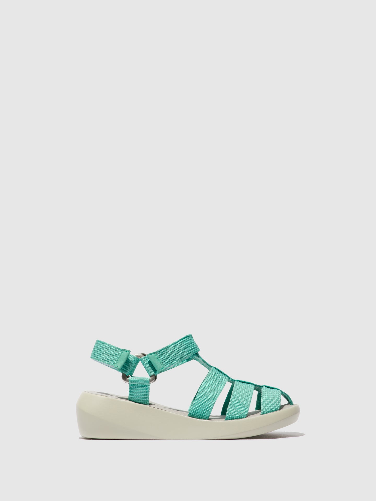 Fly London Velcro Sandals BASA841FLY AQUA