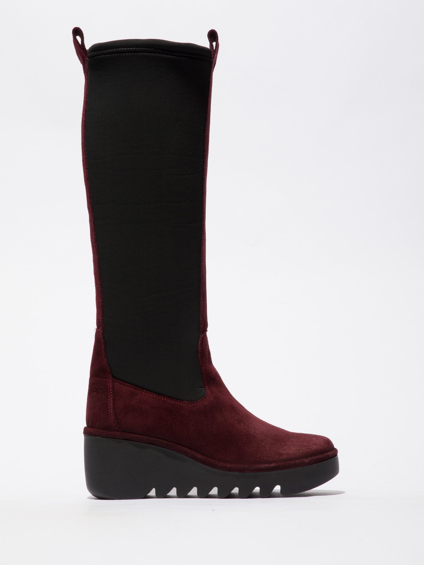 Fly London Knee-High Boots BLYE332FLY OILSUEDE/ELASTANE WINE