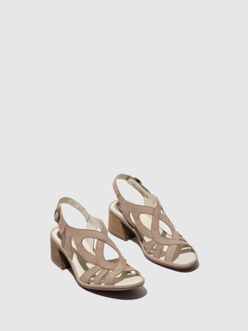 Fly London Sling-Back Sandals LOGE376FLY CONCRETE