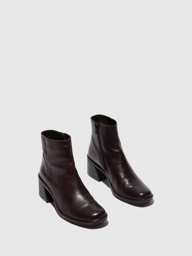 Fly London Zip Up Ankle Boots LAPA522FLY COLUMBIA WINE