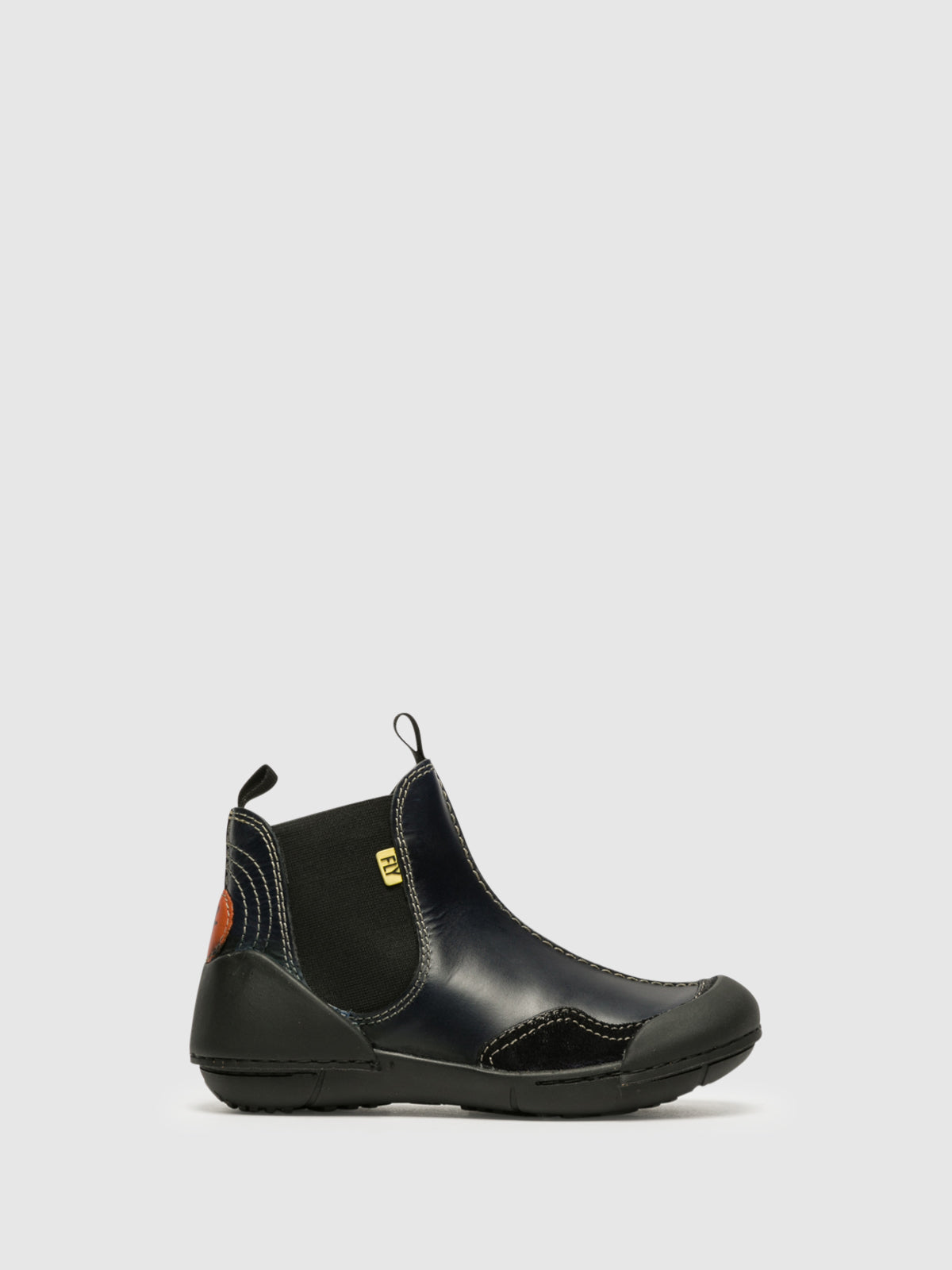 Fly London Navy Chelsea Ankle Boots