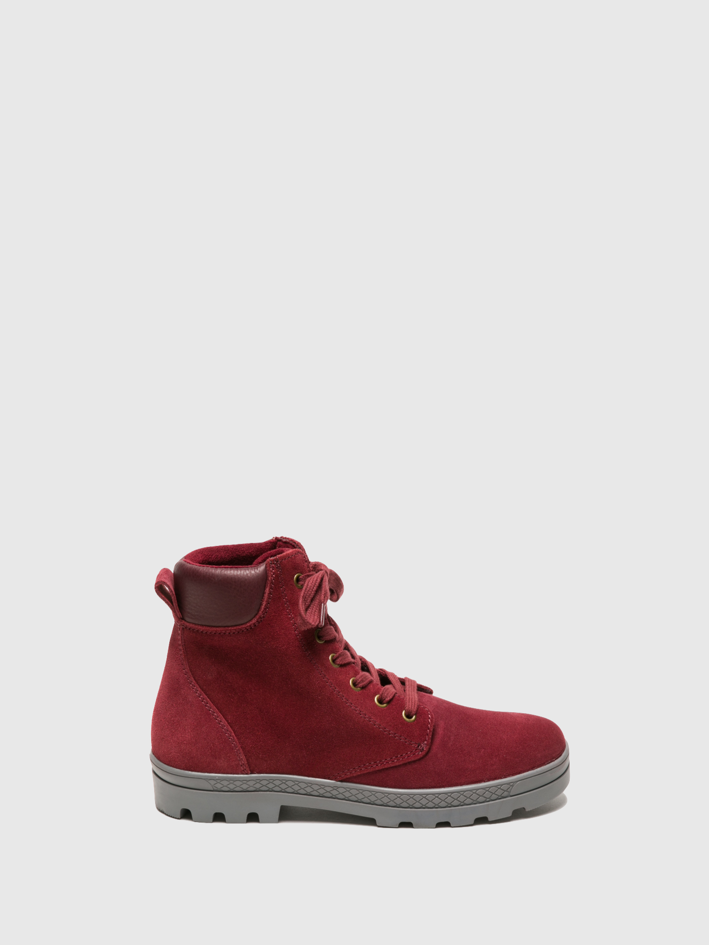 Foreva DarkRed Lace-up Ankle Boots
