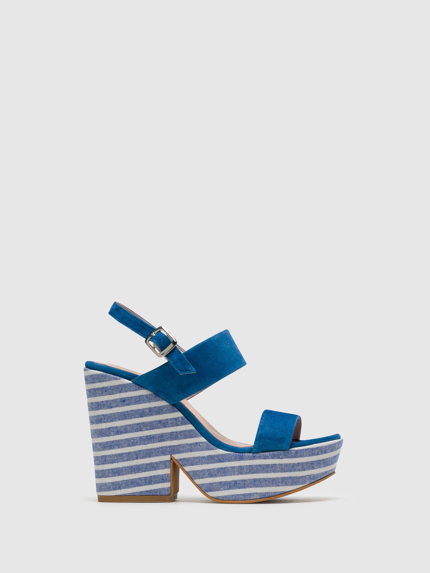 Foreva Blue Wedge Sandals