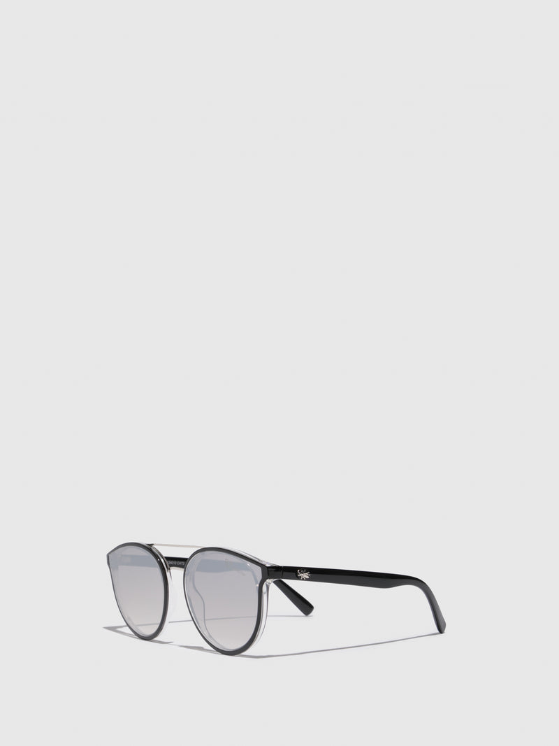 Fly London Black Clubmaster Style Sunglasses