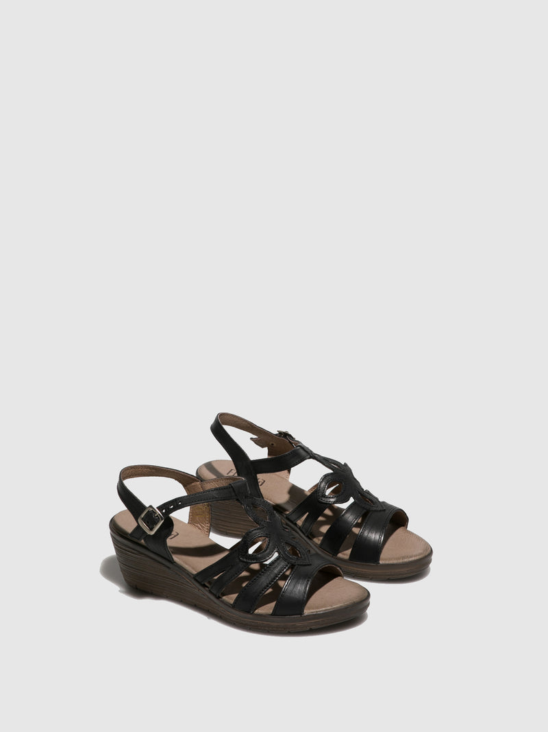 Foreva Black Strappy Sandals