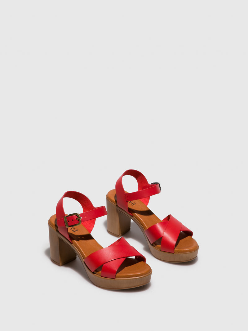 Foreva Red Heel Sandals