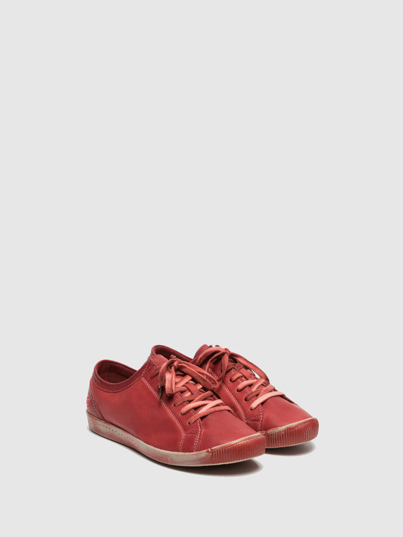 Softinos Lace-up Trainers ISLA SCARLET