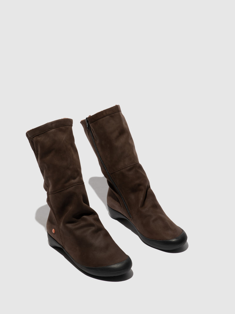 Softinos SaddleBrown Knee-High Boots