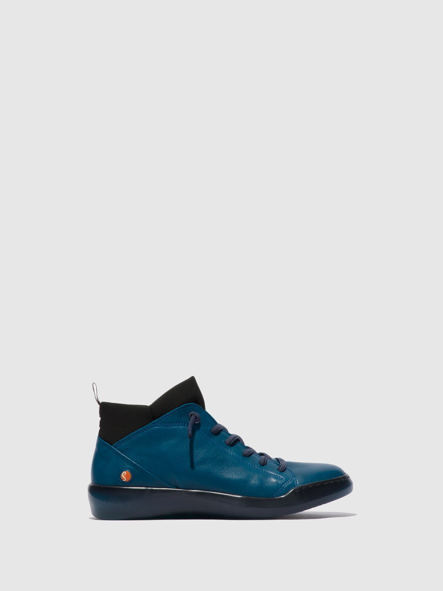 Softinos Lace-up Ankle Boots BIEL549SOF BLUE DENIM/BLACK NEOPRENE