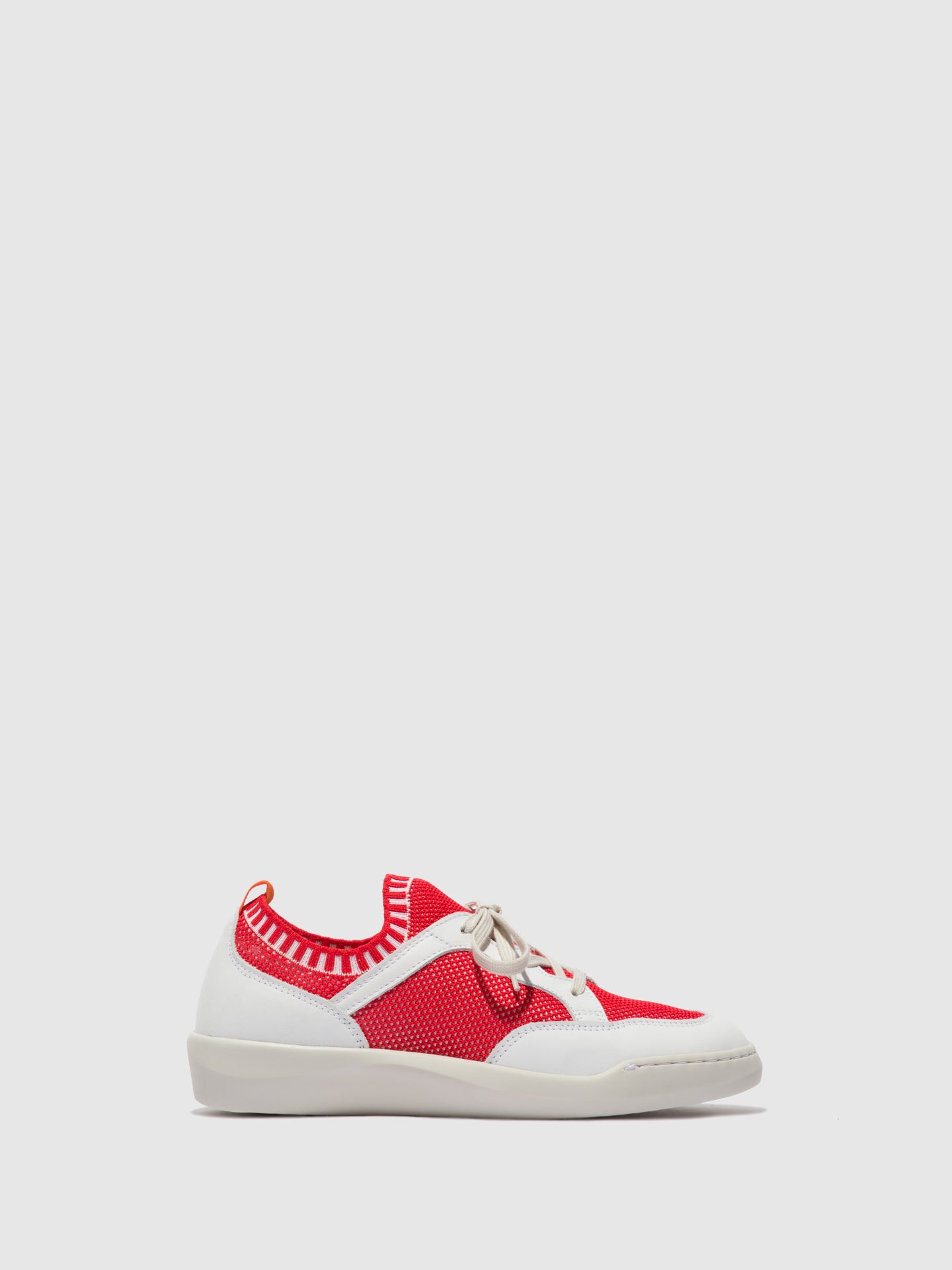 Softinos Lace-up Trainers BEAE565SOF RED/WHITE