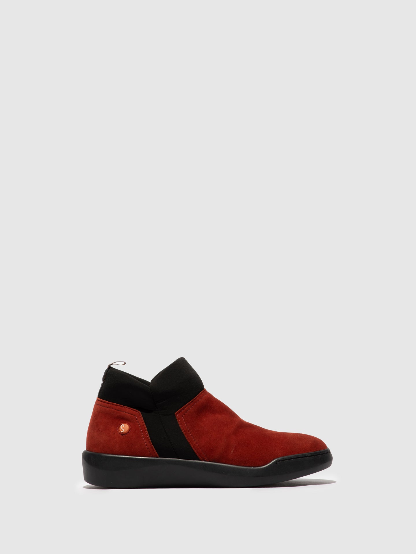 Softinos Elasticated Ankle Boots BELU598SOF RED