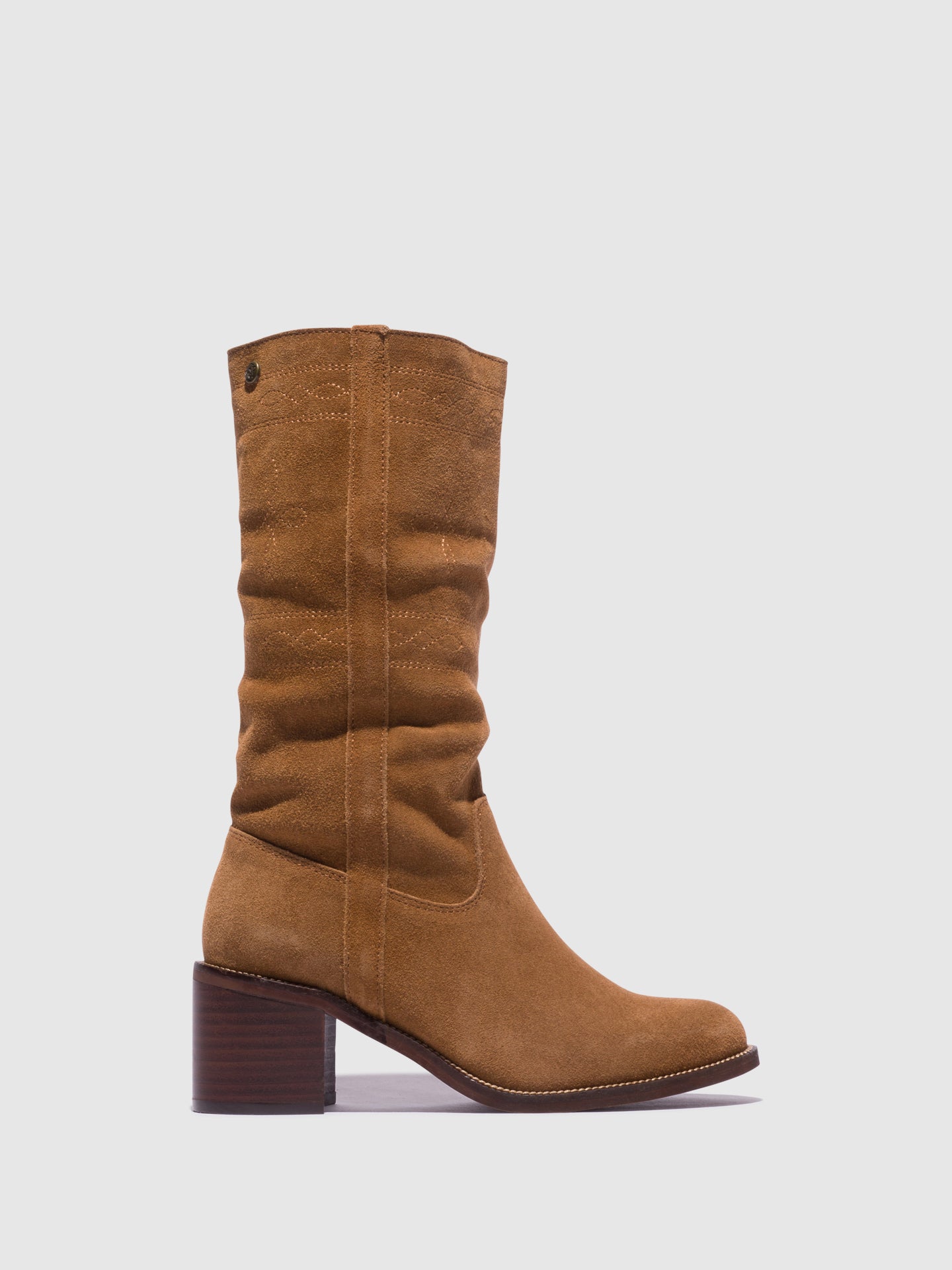Top3 Brown Round Toe Boots